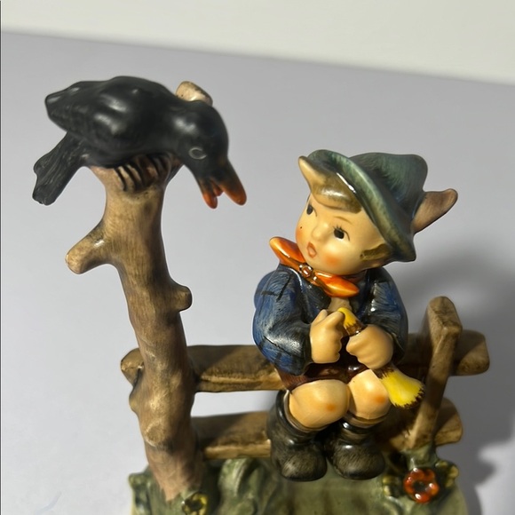 Charming Hummel Figurine with Boy and Bird 1960 Mischief Maker 5”. GH110 - Picture 5 of 6